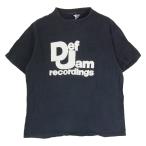 ヴィンテージ Vintage 80s Hanes def jam 半袖 プリント Tシャツ ネイビー系 L【中古】
