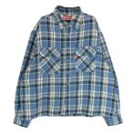 フラッター FLUTTER × PANTYDROPPER Double Face Check Shirts チェック 長袖 ネルシャツ ブルー系 サイズ表記無【中古】