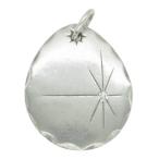 ショッピングking  TADY&KING タディアンドキング 石付き シルバー 8本彫り たたきメタル タタキ ネックレス ペンダント トップ【中古】