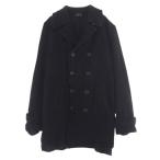 BLACK COMME des GARCONS ブラックコムデギャルソン 22AW AD2022 1J-C001 ウール縮絨 Pコート ピーコート ハーフコート【中古】