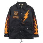 ショッピングスカル SKULL FLIGHT スカルフライト Riders Coach Jacket コーチ ジャケット ネイビー系 オレンジ系 40【中古】