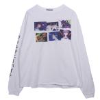 LITTLE SUNNY BITE evangelion エヴァンゲリオン BIG TEE L/S ダメージ加工 オーバーサイズ クルーネック 長袖 Tシャツ ロンT【中古】