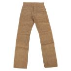 マルニジーンズ MARUNI JEANS 柿渋古染 柿渋染め パンツ ライトブラウン系 参拾吋【極上美品】【中古】