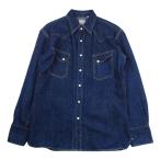 ショッピングウエスタン THE FLAT HEAD ザフラットヘッド 7001 DENIM WESTERN SHIRT デニム ウエスタン 長袖シャツ インディゴブルー系 42【中古】