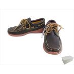 【中古】VISVIM ビズビム 0114202002001 AMERICANA DECK FOLK アメリカーナ スエード デッキ シューズ ダークブラウン系 US9.5 【極上美品】