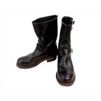 【中古】PT99 RED WING レッドウィング 刺?羽タグ 2268 ENGINEER BOOTS エンジニアブーツ ブラック系 US9.5D