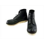 【中古】RED WING レッドウィング 8165 CLASSIC PLAIN TOE プレーントゥ ブーツ ブラック系 US8D