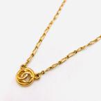 CHANEL Chanel здесь Mark 1982 Vintage Gold колье короткое колье прекрасный товар a2483