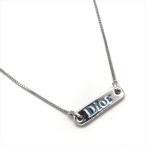  прекрасный товар Christian Dior Dior Logo plate колье SV металлические принадлежности серебряный аксессуары женский a6956