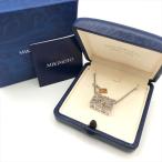  очень красивый товар MIKIMOTO Mikimoto сумка узор цепь колье аксессуары SV925/750 K18 9.7g серебряный жемчуг a8731