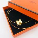 HERMES Hermes H Cube H Logo Gold колье аксессуары хорошая вещь k1340