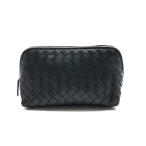  прекрасный товар BOTTEGA VENETA Bottega Veneta сетка сумка бардачок чёрная кожа унисекс бренд мелкие вещи простой k7749