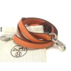 HERMES Hermes Kelly плечо ремешок orange серия x серебряный очень красивый товар M2897
