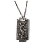 サンローラン ネックレス/ペンダント ユニセックス SAINT LAURENT ヴィンテージシルバー YSLロゴ爆買