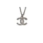 シャネル ネックレス/ペンダント 2way CHANEL ココマーク/CC ラインストーン/パールモチーフ シルバー 20A