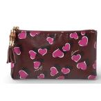  Gucci сумка GUCCI bamboo косметичка в форме сердечка бордо / розовый 338815