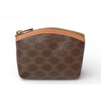 Celine ячейка для монет / кошелек для мелочи .CELINE Vintage Old Celine Macadam Mini сумка / Brown 