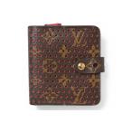  Louis Vuitton кошелек / складывающийся пополам LOUIS VUITTON бумажник / compact * Zip монограмма *perufof.- автомобиль M95188