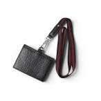  Gucci ID кейс / имя держатель / чехол для пропуска GUCCI ремешок на шею есть GG/ черный 