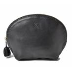 ロエベ コスメポーチ/トラベルポーチ LOEWE ナパライン/SMALL SHELL フリンジ ブラック爆買