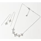 スワロフスキー ネックレス/ピアスセット SWAROVSKI ペンダント　アクセサリー スター クリ ...