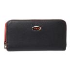 トッズ 財布 TOD'S 長財布 ラウンドファスナー式　レザー　ネイビー メンズライン XAWDSQA0400TBBU824爆買