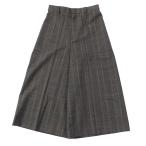 ショッピングセリーヌ 極美品 CELINE セリーヌ 2P286942H CULOTTES IN PRINCE OF WALES グレンチェック クロップド ワイドパンツ 茶 34 伊製 正規品 レディース