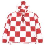 極美品□ルイヴィトン NIGO 22SS ジャイアントダミエ レース ウィンドブレーカー アノラックパーカー ホワイト 50 イタリア製 正規品