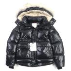 未使用▼MONCLER モンクレール 20-21AW ARMORICANO ファー・裏ボアフード付 ジップアップ ダウンジャケット ブラック 0 正規品 メンズ