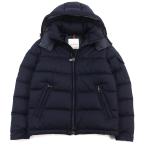 ショッピングmoncler 美品○MONCLER モンクレール D20914033805 54272 MONTGENEVRE ロゴワッペン フーデッド ダブルジップ ダウンジャケット 0 正規品 メンズ