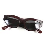 美品○BURBERRY バーバリー B 4425-U ロゴ金具付き キャットアイ サングラス ブラウン系 55□19 145 箱・ケース付き 伊製 レディース