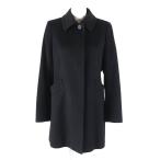  прекрасный товар *Aquascutum LONDON Aquascutum London кашемир 100% соотношение крыло покрой пальто с отложным воротником чёрный 9 сделано в Японии стандартный товар женский 