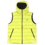 極美品□MONCLER モンクレール 2020年製 LAPPE GILET ロゴワッペン フーデッド WIP ダウンベスト ジレ イエロー 5 正規品 メンズ