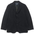 美品▼コムデギャルソンオム HS-J109 ウール100% ゆったりシルエット 裏地ストライプ柄 シングルジャケット テーラード XS 正規品 メンズ