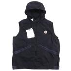 未使用品○MONCLER モンクレール 20SS TOUQUES ロゴエンブロイダリー ウェストアジャスター Wジップ フーデッド ベスト 4 正規品 メンズ