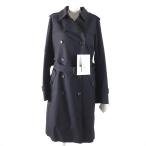 未使用品☆SANYO サンヨー ウールライナー付 100年コート ダブル トレンチコート ブラック XXL 日本製 正規品 レディース 定価116600円