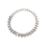 美品★Georg Jensen ジョージジェンセン 110D AURA オーラ アーカイヴ コレクション ネックレス SV925 シルバー S/M ケース付 重量104.8g