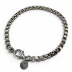  прекрасный товар *TIFFANY&amp;Co. Tiffany венецианский SV925 аксессуары цепь браслет серебряный масса 16.6g мужской женский рекомендация *