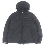 ショッピングmoncler 美品□MONCLER モンクレール 19-20AW MENUE GIUBBOTTO デカロゴワッペン ダウンジャケット ブラック 2 ハンガー付き 正規品 メンズ