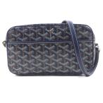 ショッピングゴヤール 美品▼GOYARD ゴヤール カップヴェールPM キャンバス レザー 総柄 ロゴ入り スクエア ショルダーバッグ 保存袋付き メンズ レディース