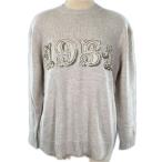 ショッピングスパンコール 極美品▲Max Mara マックスマーラ 24AW ウール カシミヤ混 スパンコールディティール 長袖 ニット ベージュ S 正規品 レディース