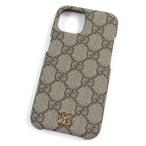  превосходный товар 0GUCCI Gucci 763787 GGs шкив m парусина действующий товар off .tiaGG Logo iPhone 15 кейс оттенок бежевого Gold металлические принадлежности с коробкой 
