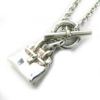 極美品△HERMES エルメス ミニバーキン アミュレット AG925 アクセサリー ペンダント ネックレス シルバー 重量12.6g レディース