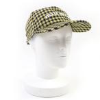 ショッピングMIUMIU 未使用品☆MIUMIU ミュウミュウ 5HC179 ロゴ刺繍入り 千鳥格子柄 キャップ イエロー ホワイト ブラック M イタリア製 正規品 レディース