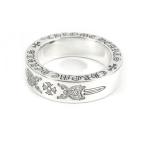 ショッピングHEARTS 美品□CHROME HEARTS クロムハーツ スペーサー ダガープラス SV925 アクセサリー リング・指輪 シルバー 13号相当 重量10.59g メンズ