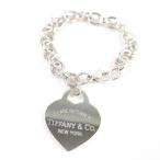  хорошая вещь *TIFFANY&amp;Co. Tiffany Retun to Tiffany 925 Large Heart бирка браслет серебряный масса 42.78g женский 