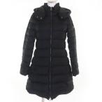 美品☆TATRAS タトラス 20AW LTLV20A4758 ZEJA ゼジャ ウール100％ フード付 ダウンコート ブラック 01 ハンガー付き 正規品 レディース