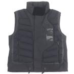 美品□PRADA プラダ 21AW リサイクルポリエステル フード入り ダウンベスト ブラック系 M ハンガー・ガーメント付き イタリア製 正規品