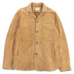 【ドンドン見直し】良品○エンメティ 1184838 ヤギ革 襟クロコダイル オープンカラー 裏地付 レザージャケット 48 正規品　メンズ