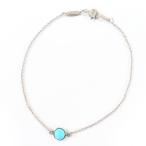  прекрасный товар *TIFFANY&amp;Co. Tiffany цвет козырек ярд 925 бирюзовый 19cm браслет серебряный голубой сумка для хранения есть масса 1.1g женский 